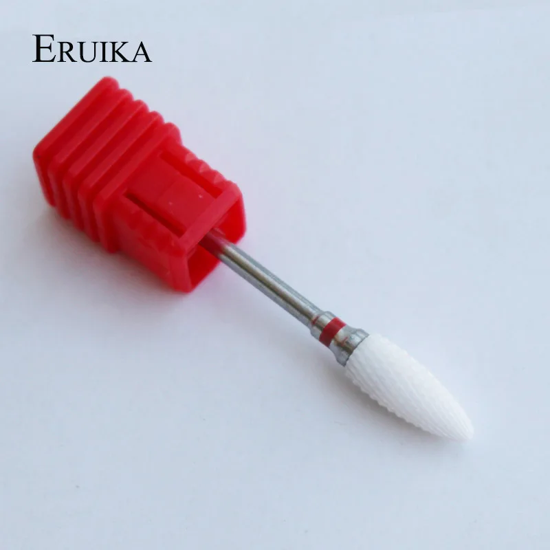 Red F ERUIKA для левостороннего использования керамическая дрель для ногтей аппарат для маникюра и педикюра для маникюра Гель-лак для удаления левосторонних ногтей - Цвет: Red F