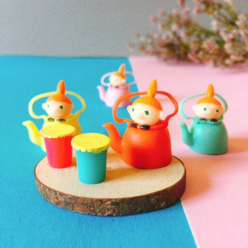 Сине красная чайная чашка/миниатюрная посуда для еды/Милая/Сказочный Садовый