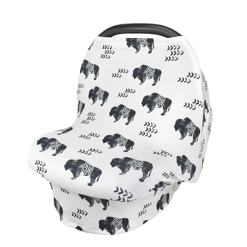

Multifunctional Nursing Cover Breastfeeding Scarf Baby Car Seat Covers Cotton Stroller Canopy Blanket for High Chair