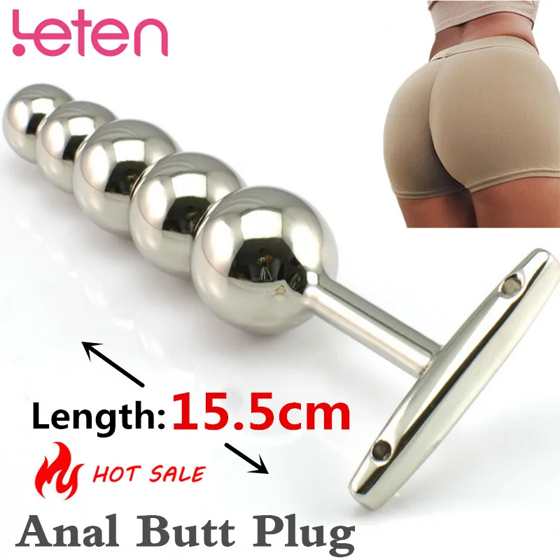 Большая Металлическая Анальная пробка Стимулятор точки G фаллоимитатор из