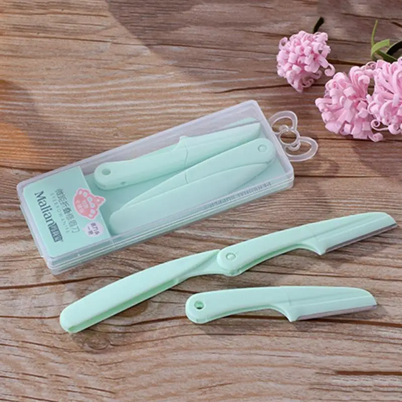 2 шт./компл. бровей Триммер лезвие комплект складной сменный Уход за волосами для