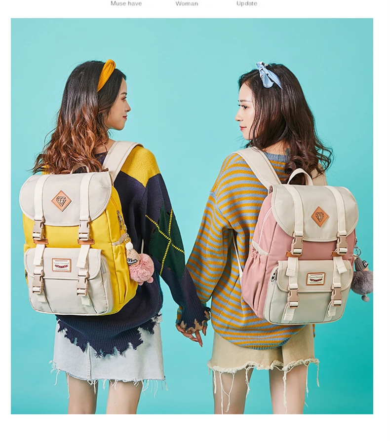 Macarons Mochila Feminina, женский рюкзак, Студенческая сумка для книг, Водонепроницаемый Школьный рюкзак, большой рюкзак для путешествий, милые сумки для девочек Rugzak