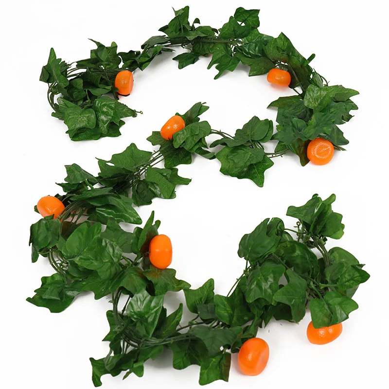 

240CM Rattan Vines Home Decor Artificial Plants Decoration Accessories Aesthetic Room Wall Wand Decoratie Lierre Rotan Hanging