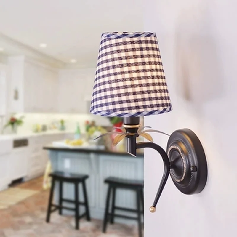 Светодиодный современный классический Железный настенный светильник синего