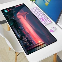 mairuige future world technology pattern gaming office large locking edge waterproof non slip natural rubber mouse pad