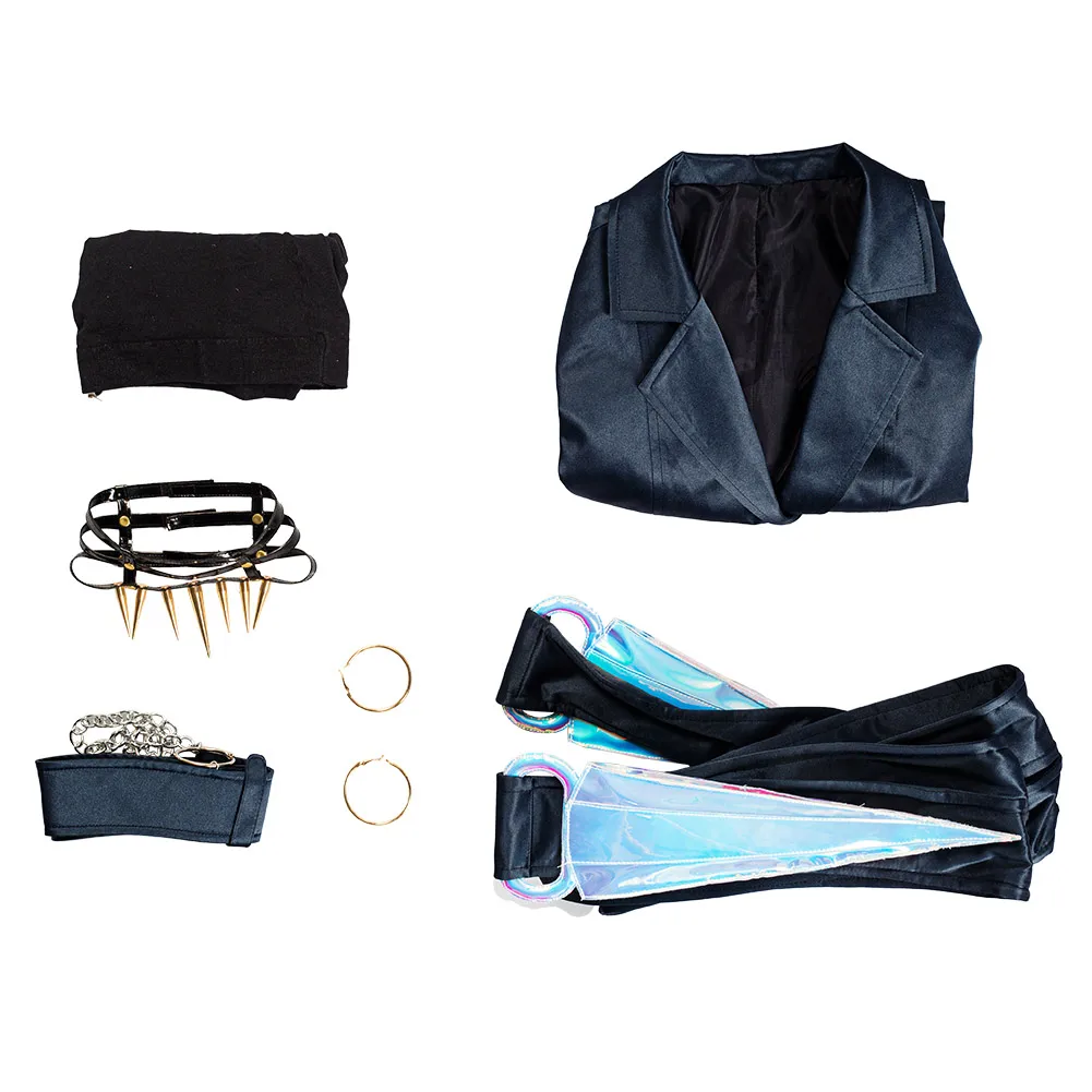 

COSTAR LOL KDA Cosplay Costume Evelynn Cosplay Costume Vest Coat Pants Full sets K/DA Group Character all out halloween costume