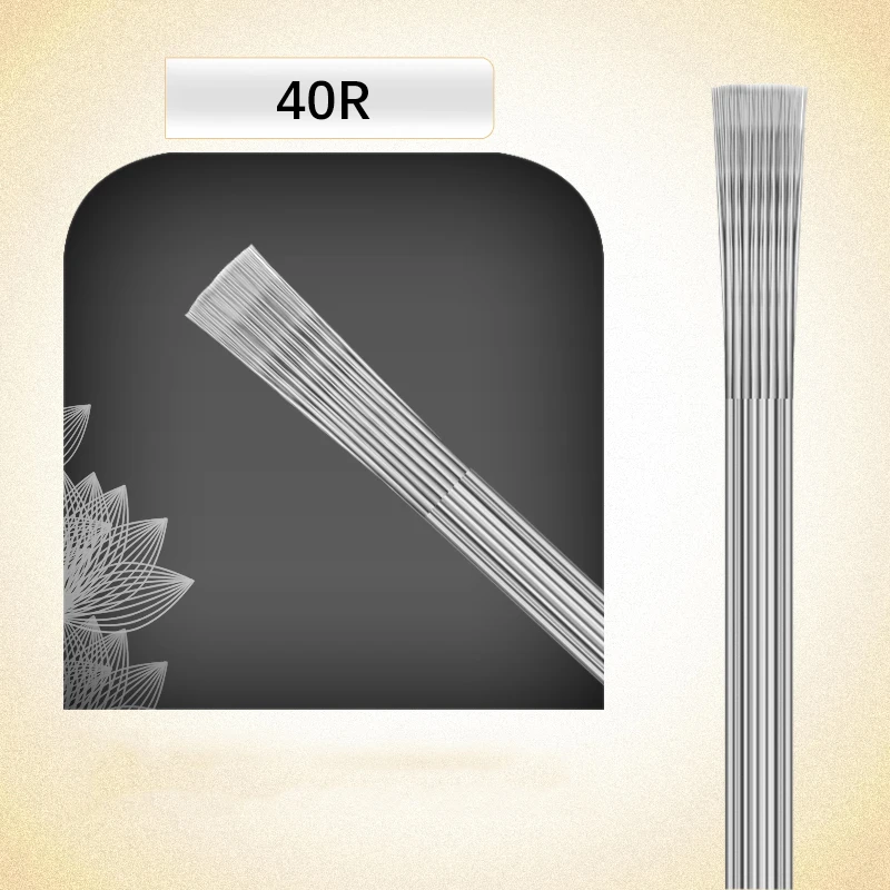 100pcs Microblading Matte Needles Fog Eyeborw Semi Permanent Makeup Blade Shading Round Eyebrow Tattoo Needle for manual pen | Красота и