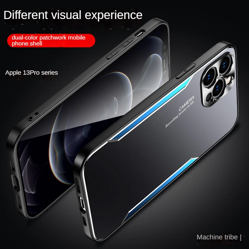 

Aluminium Alloy Metal Back Housing UltraThin Case For Iphone 13Promax 13 Pro 13 MINI Anti Fall TPU Soft Edge Case Fashion