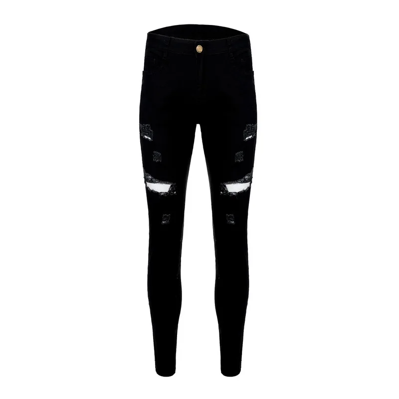 MJARTORIA Мужские штаны винтажные с дырками крутые брюки для парней лето 2019