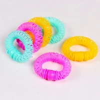 hair curling ring spiral hair ties candy colorful hair ties ponytail holder coil hair ties for womenhair styling accessories