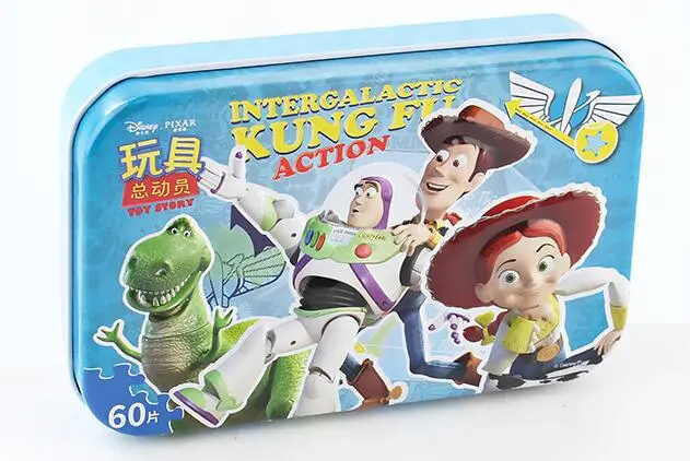 2 Оригинальные disney Pixar Toy Story 4 60 ломтик Маленький кусок детские игрушки-головоломки деревянные головоломки игрушки для детей подарок на день рождения - Цвет: 2