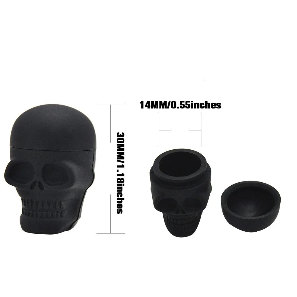 1 шт. новейший классный маленький силиконовый контейнер с черепом силиконовая