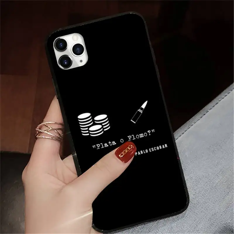 

Narcos high quality shell painting Phone Case for iPhone 11 12 pro XS MAX 8 7 6 6S Plus X 5S SE 2020 XR