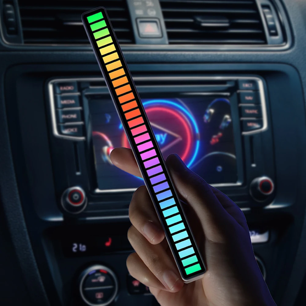 Rgb-светодиодная лента светильник Звуковое управление звукосниматель ритм
