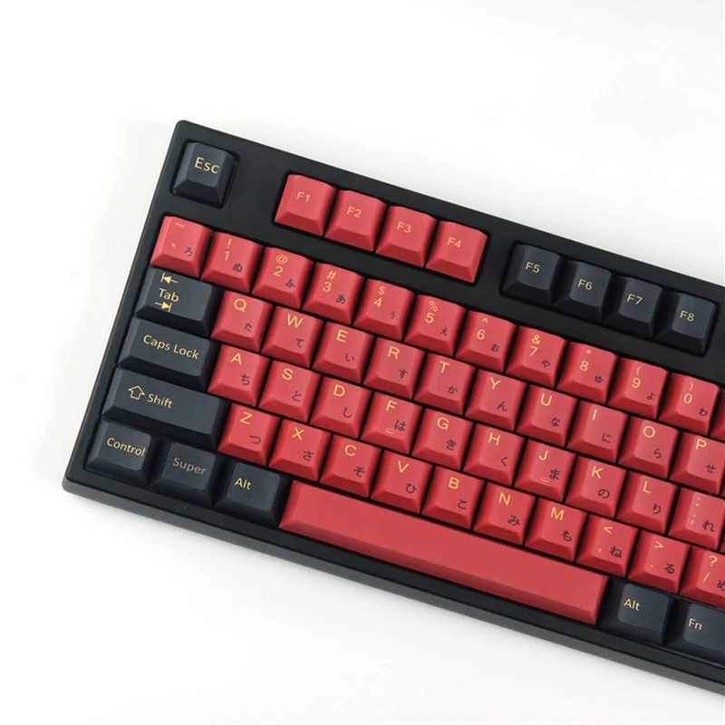 

Red Samurai PBT Five-Sided Sublimation Keycap Mechanical Keyboard Personality Key Replica GMK Original Small Set