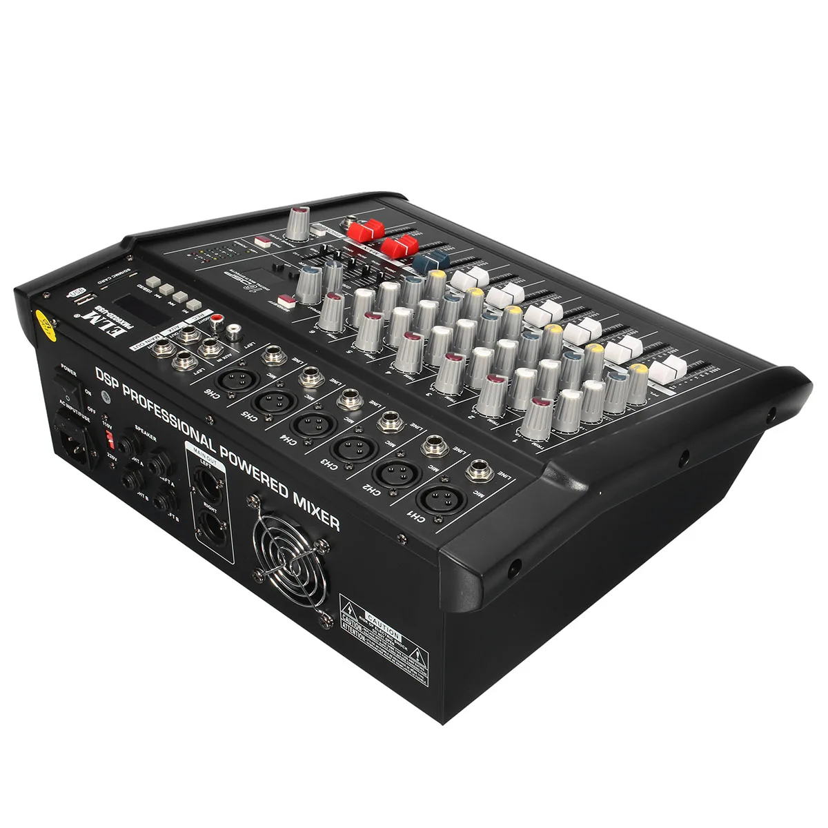 48V Phantom полномочия смеситель USB 6-канальный усилитель DJ караоке аудио микшер Поддержка USB накопитель устройство чтения карт памяти для производительность Семья