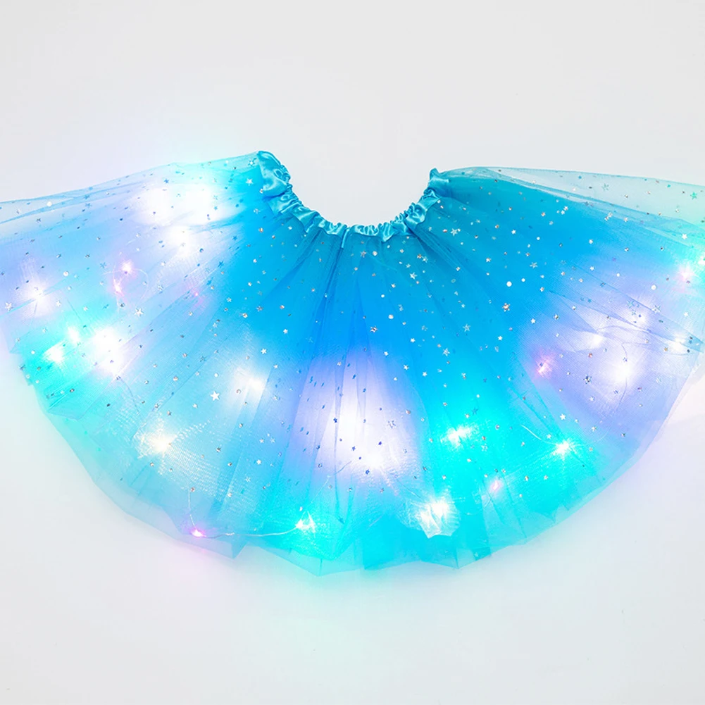 Girls Fluffy Magic Light Clothes Tulle Tutu Skirt Glitter Fashion Ballet Pettiskirt Stars Sequin Dancewear Party Kids Princess 6 Girls Fluffy Magic Light Clothes Tulle Tutu Skirt Glitter Fashion Ballet Pettiskirt Stars Sequin Dancewear Party Kids Princess 6