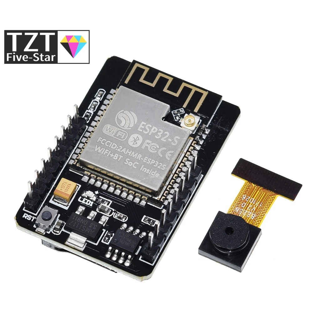 ESP32-CAM WiFi + Bluetooth Module Camera Development Board ESP32 with OV2640 2MP For Arduino | Электронные компоненты и