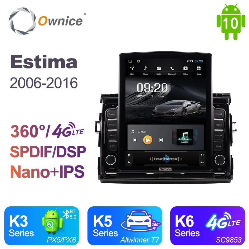 Автомагнитола Ownice на Android 10 0 для TOYOTA PRIVIA / estima 2006 2016 автомобильное радио