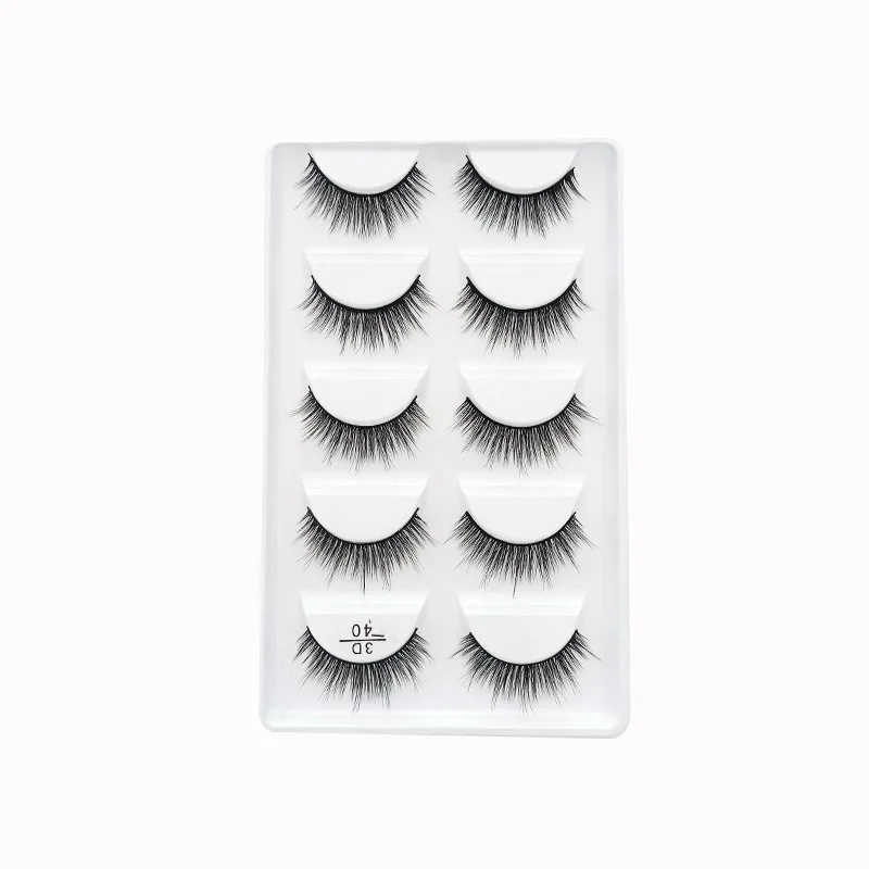 Модные сексуальные норковые ресницы 5 пар настоящая норка ручной работы