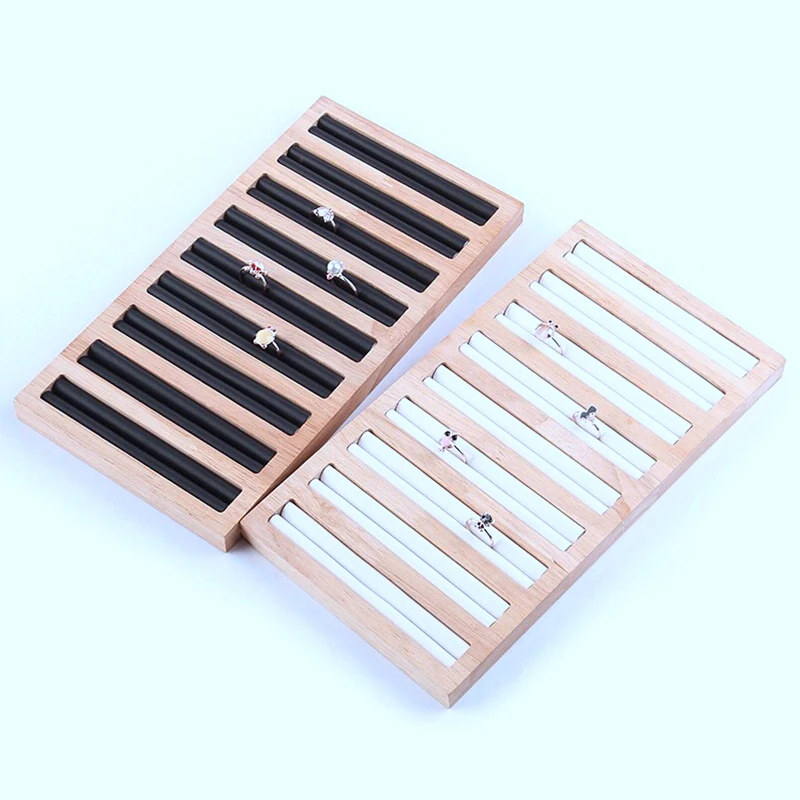 

Прямоугольник кольцо Дисплей палочки для еды одноразовые из искусственной кожи Ювелирные изделия Дисплей лоток кольцо Дисплей держатель