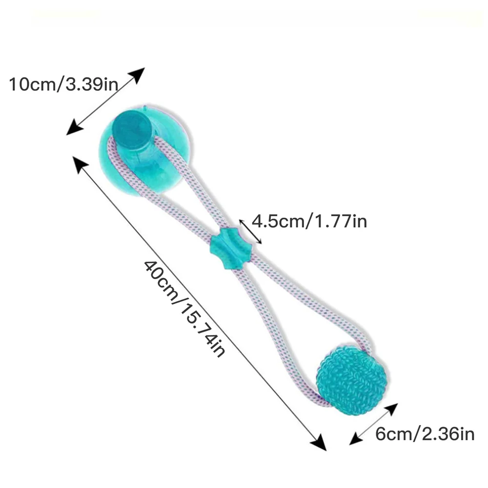 

Dog Interactive Suction Cup Push TPR Ball Toys Pet Molar Bite Toy Elastic Ropes Dog Tooth Cleaning Chewing Pet Puppy Dog Toys