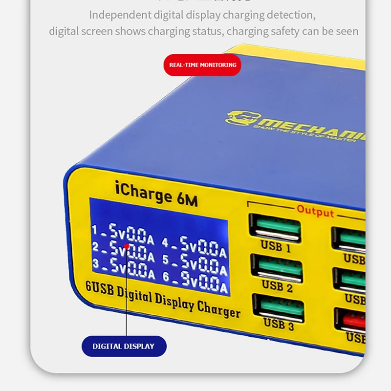 MECHANIC icharge 6M QC 3 0 USB многопортовое зарядное устройство мобильный телефон планшет