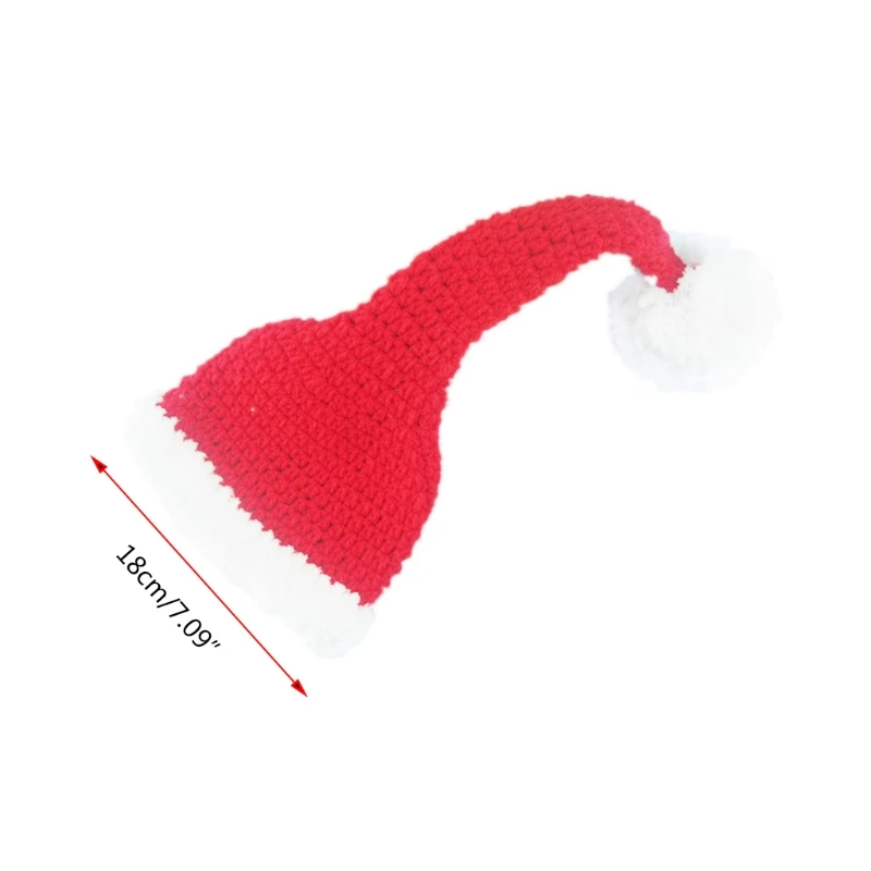 

Newborn Baby Cute Crochet Knit Christmas Hat Photography Prop Santa Claus Infant Boys Girls Costume Outfits Dropshipping
