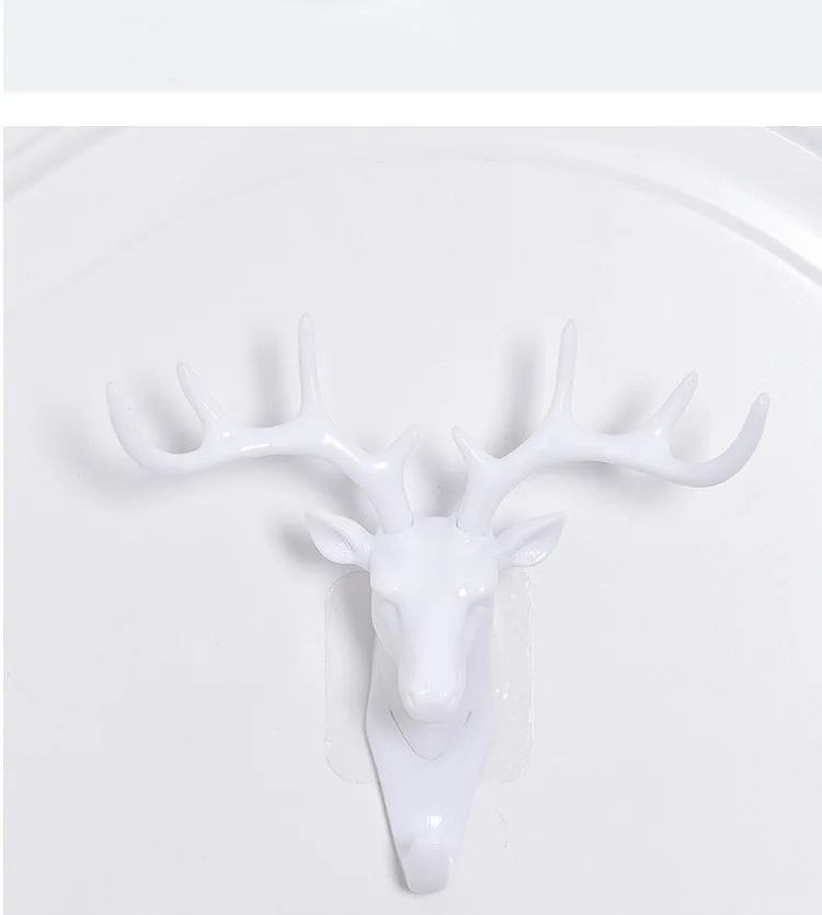 

Three-Dimensional Wall Hanging Hook Antlers American Wall Decoration Hook Creative Deer Head Wall Hook Seamless Key Wall Hook