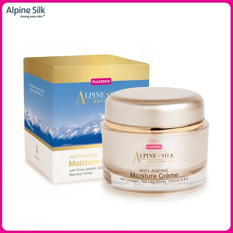 

NewZealand Alpine Silk Placenta Collagen Face Moisturizer Manuka Honey Cream Anti-Ageing Reduce Wrinkles Skin Tone Elasticity