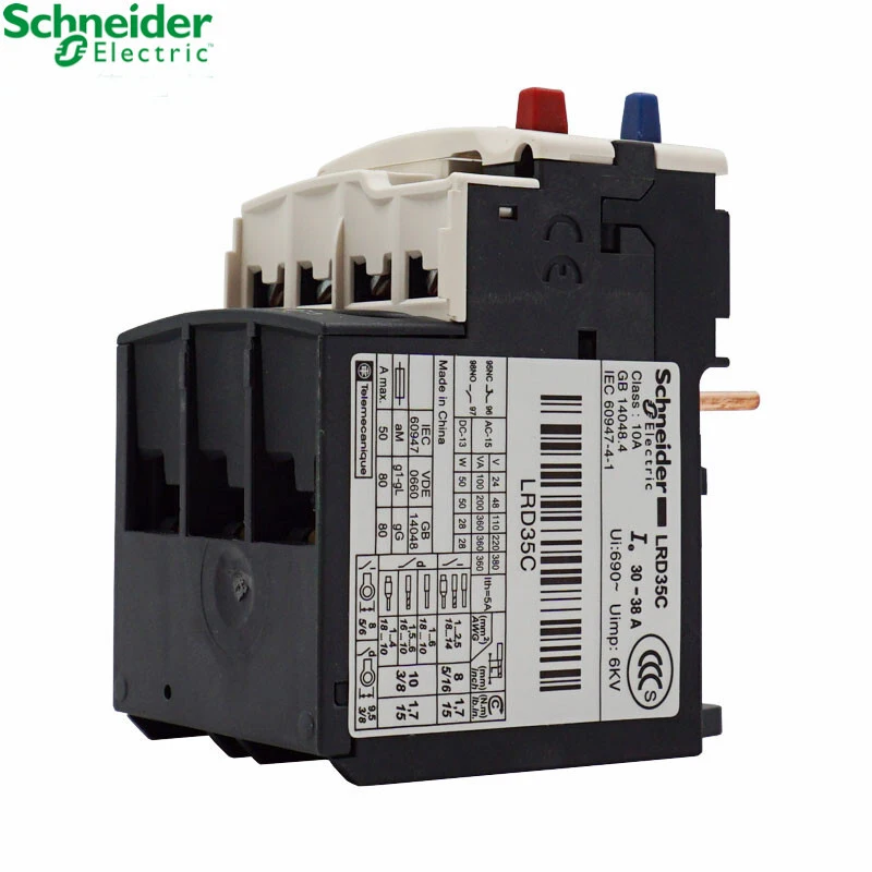 Schneider Electric LRD35C контактор Φ 30 80A LC1D TeSys тепловое реле перегрузки совершенно новое