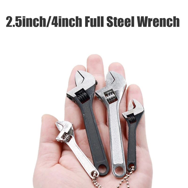 

Multifunction Mini Wrench Quick Metal Repair Portable Hand Tool Jaw Spanner High Strength With Chain Universal Adjustable Wrench