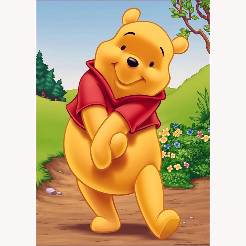 

Disney 5D diamond painting kit set Winnie the Pooh Cross stitch Diamand art diamant Cartoons animal Mosaic gift