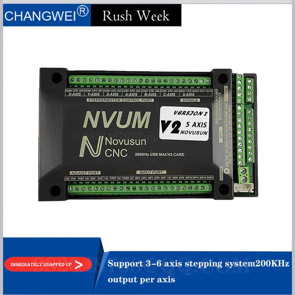 NVUM mach3 обновление 3 оси 4 5 6 USB карта с ЧПУ motion контроллер шаговый двигатель