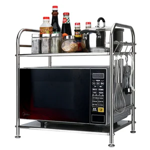 A1 полка для кухонных принадлежностей из нержавеющей стали, напольная полка для микроволновой печи, полка для хранения, полка для специй, держатель для ножей wx9031439