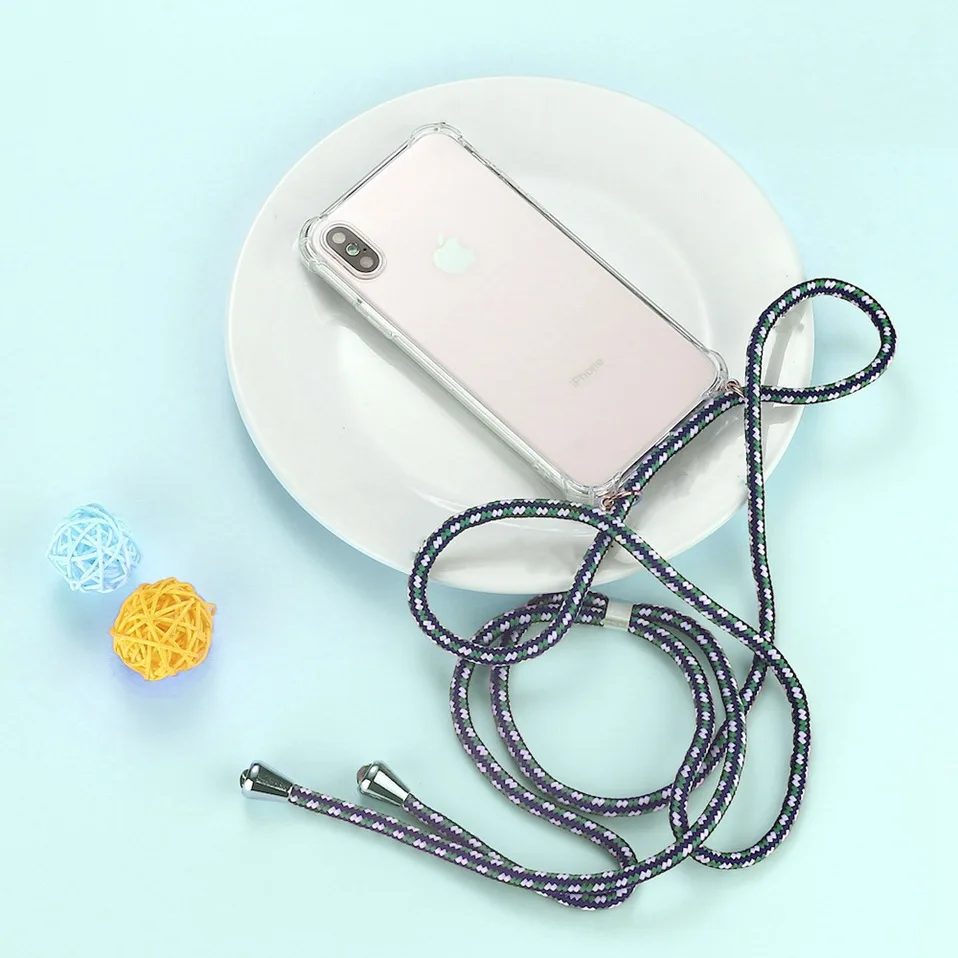 Ремень шнур цепи чехол для телефона для iPhone XS X 11 лента Цепочки и ожерелья шнурки Мобильный обложка чехол для того, чтобы повесить для iPhone Xs X S крышка