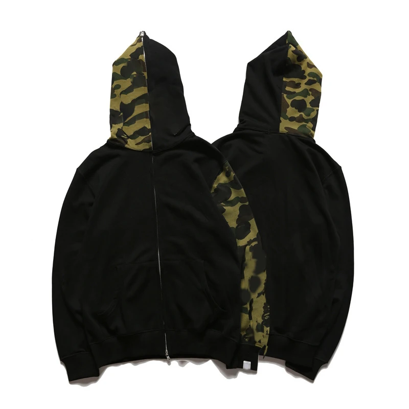 

Female Hoodies Sweatshirts Camouflage Goth Harajuku HipHop Y2k Jacket Anime Zip Men Gothic Clothes