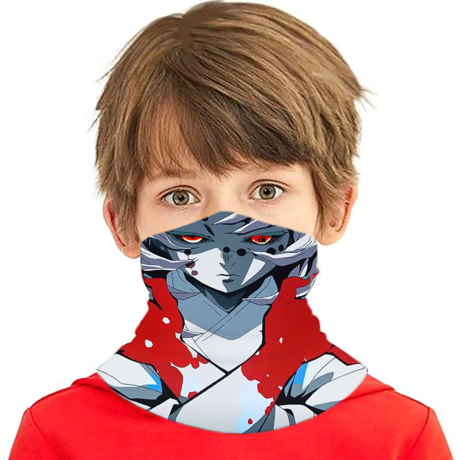 

Adult/Child Winter Warm Scarf Fishing Motorcycle Running Windproof Neck Warm Scarf Demon Slayer Cosplay Cloth Art Scarf Bandana