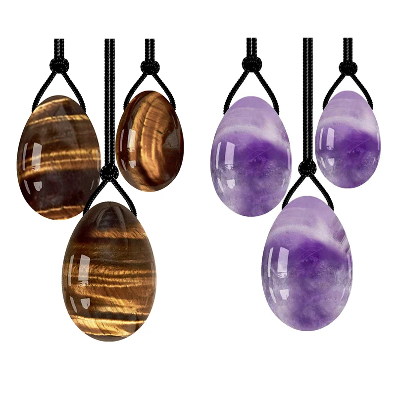 

Drilled Natural Jade Balls Yoni Egg Set Crystal Pelvic Kegel Massager Vaginal Muscles Tightening Ball Jade Yoni Massage Wand New