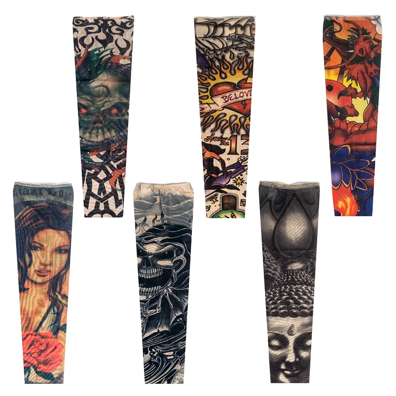 Велосипедные рукава XA88 шелковые для езды на велосипеде с 3D рисунком УФ защитой