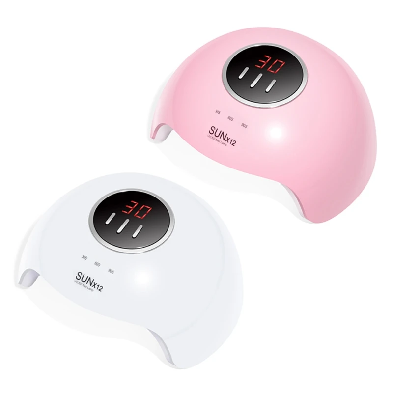 

Q1QD 54W Nail Lamp UV Dryer LED Gel 30s 60s 99s Timer Settings Nails Manicure Machine Curing Light