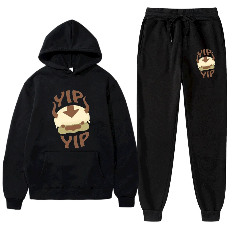 

Мужские и женские повседневные толстовки с капюшоном, костюм из флисового свитшота с капюшоном и брюк Аватара «Последний Воздушный Бандер»...