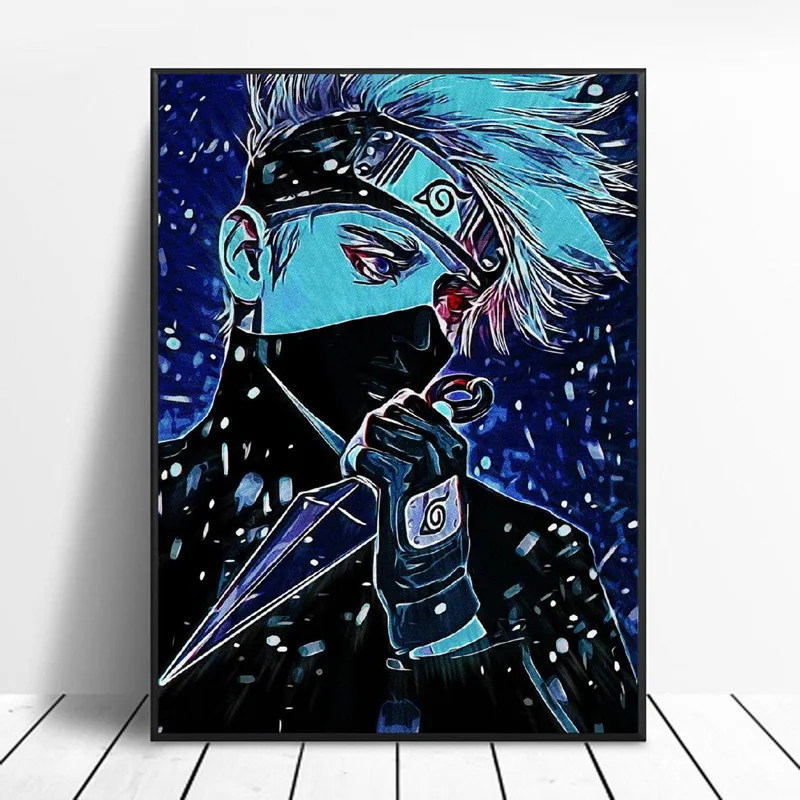 

Алмазная вышивка Kakashi 5d «сделай сам», алмазная живопись, вышивка крестиком, полная круглая Алмазная мозаика стразы, аниме узоры для вышивки ...