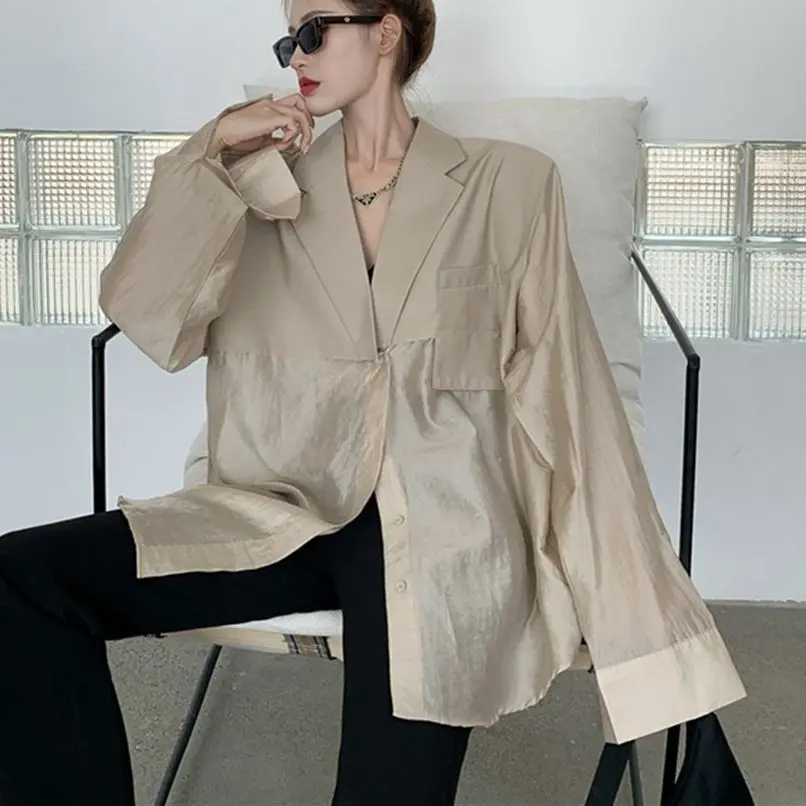 Женская Осенняя куртка HziriP солнцезащитная винтажная женские блейзеры