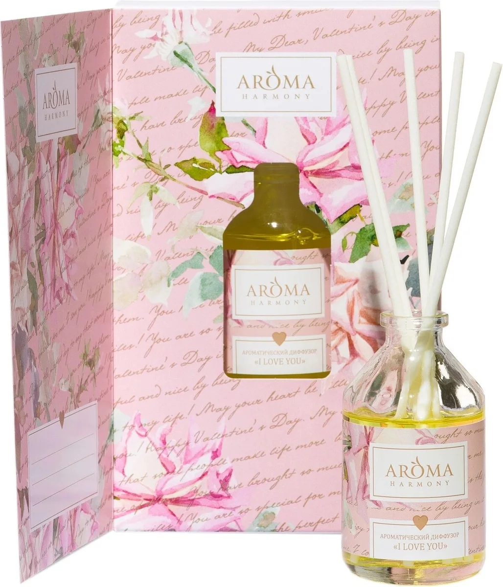 Диффузор-открытка Aroma Harmony &quotI Love You&quot 50 мл |