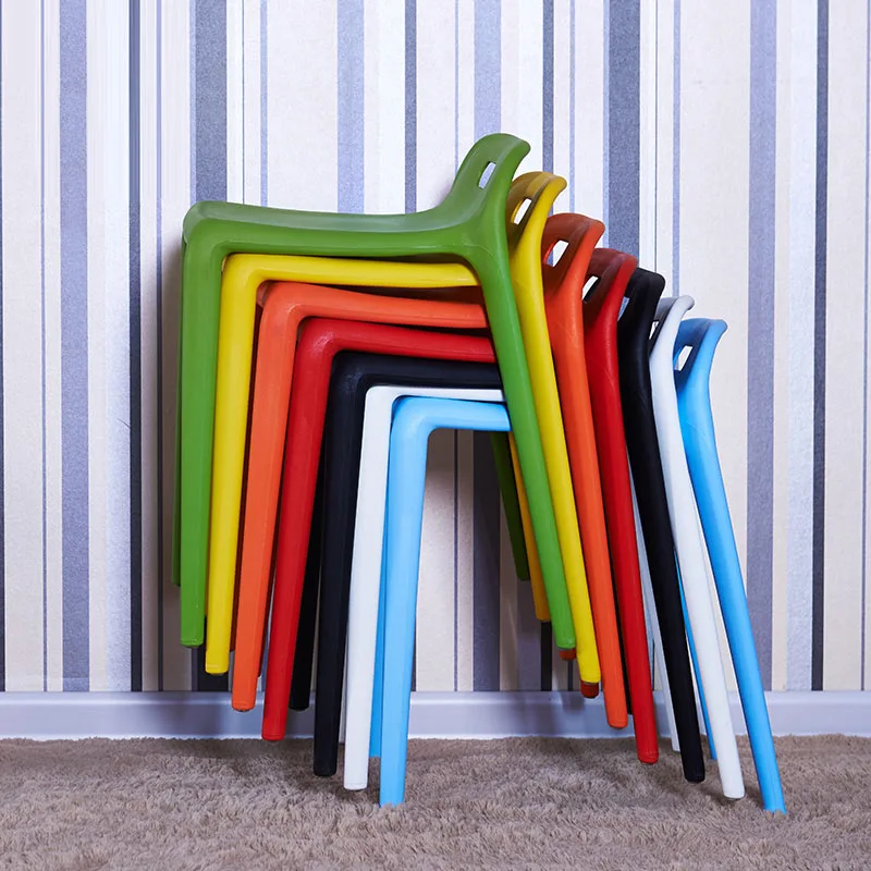 Скандинавский минимализм пластиковый стул обеденный современный ресторан