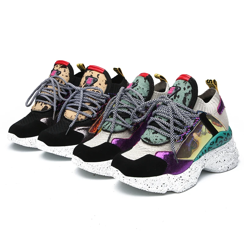 BOUSSAC Новинка 2019 года женские кроссовки белые на платформе обувь из меха пони