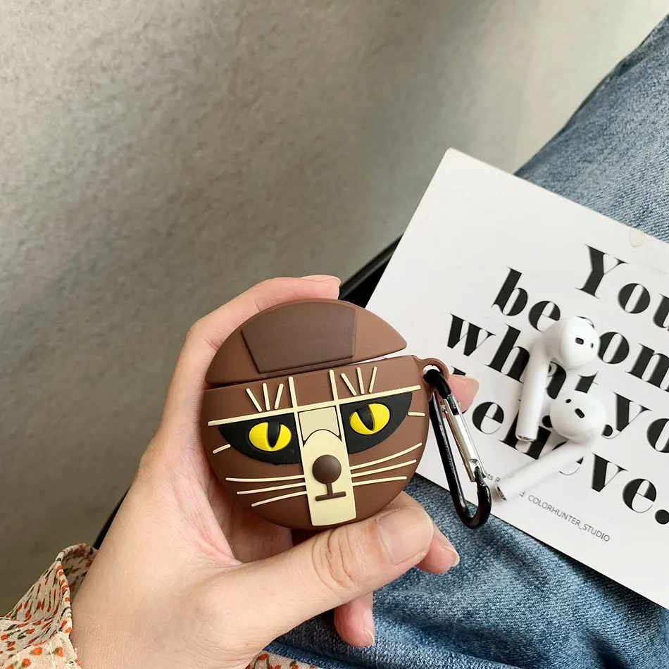 626 3D единорог чехол для наушников Airpods 2 чехол силиконовый рис крышка шарика для Airpods 1 чехол для наушников кольцо ремень - Цвет: 626