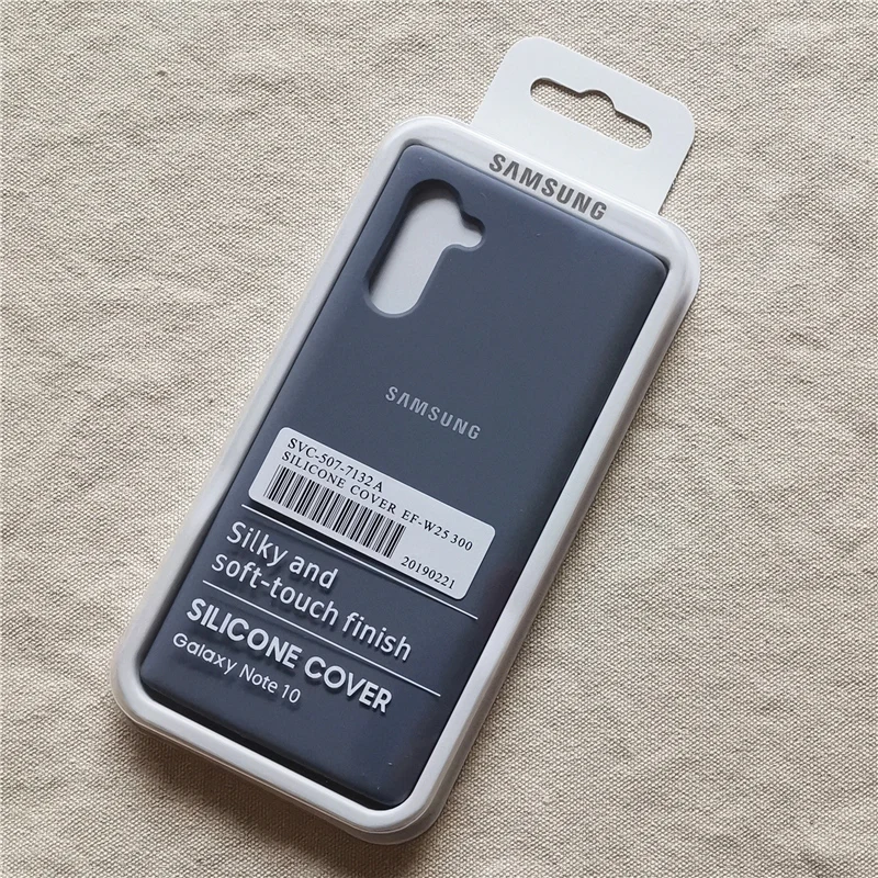 Чехол для samsung Galaxy Note 10 Plus, чехол Ofiice Silky Solf-touch, жидкий силиконовый чехол для Note 10 10+ Pro Plus с коробкой