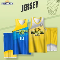 basketman basketball jerseys for men uniform full sublimation customizable team name logo shorts training quickly dry tracksuits